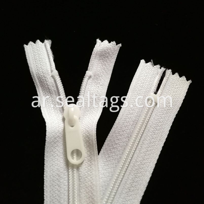 White Rubber Zipper